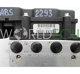 ABS POMPA CENTRALINA CITROEN PEUGEOT BOSCH 0 265 231 508, 0265231508, 96 618 867 80,  9661886780, 0 265 800 406, 0265800406, 96 633 454 80, 9663345480