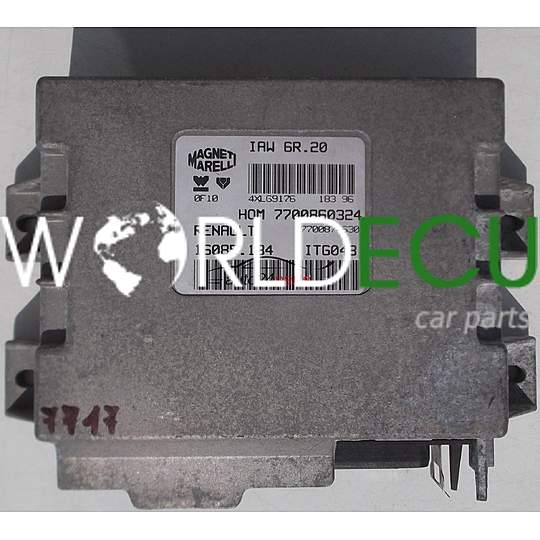CALCULATEUR MOTEUR RENAULT TWINGO 1.2, MAGNETI MARELLI IAW 6R.20, IAW6R20, 7700860324, 7700874630, 16085.134, 16085134