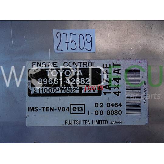 Ecu Automatic Gearbox TOYOTA RAV-4 89661-42682 8966142682 211000-7652 2110007652 1AZ-FE
