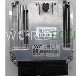 ECU ENGINE CONTROLLER AUDI A4 2.0 TDI BRE 03G906016JD, 03G 906 016 JD, BOSCH 0 281 012 654, 0281012654, DIESEL EDC16U31