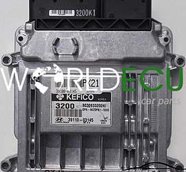 ECU CENTRALITA DE MOTOR HUNDAI I10 1.2, 9030933200KI, 39100-03145, 3911003145, GPA-842DFS1-5000