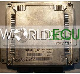 CENTRALINA MOTORE PEUGEOT 307 0281010779 / 9644606180 / EDC15C2 09 / 28FM0349