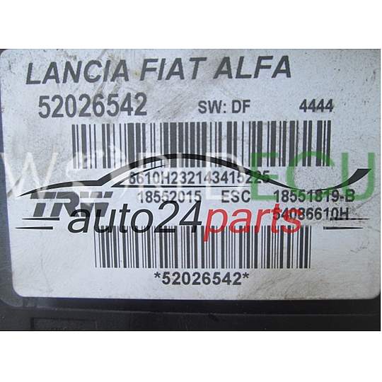 Abs Pump Module FIAT ALFA LANCIA 52026542, 1855015