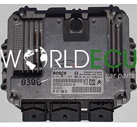 CENTRALINA MOTORE CITROEN C4, PEUGEOT 207 1.6 HDI, BOSCH 0 281 011 966, BOSCH 0281011966, 96 631 908 80, 9663190880, EDC16C34