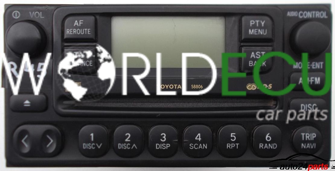 RADIO CD TOYOTA 86120-42061 / 8612042061 / CQ-TT3070AA / CQTT3070AA ...