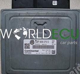 CENTRALINA MOTORE VW VOLKSWAGEN POLO 03F 906 070 D, 03F906070D, 5WP44629