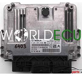 CENTRALINA MOTORE CITROEN PEUGEOT 1.6 HDI BOSCH 0 281 015 848, 0281015848, 96 742 446 80, 9674244680