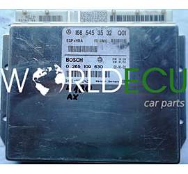 CENTRALINA ABS ESP+HBA MERCEDES W168 BOSCH 0 265 109 630, 0265109630, A 168 545 35 32, A1685453532, 1685453532