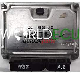 MOTORSTEUERGERÄT ECU STEUERGERAT SEAT IBIZA CORDOBA 1.9 TDI ASZ 038 906 019 DQ, 038906019DQ, BOSCH 0 281 010 891, 0281010891, 1039S00137, DIESEL EDC15P+ 1536