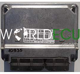 ECU ENGINE CONTROLLER  AUDI A3 1.6 06A 906 033 BD, 06A906033BD, 5WP40153 02, 5WP4015302
