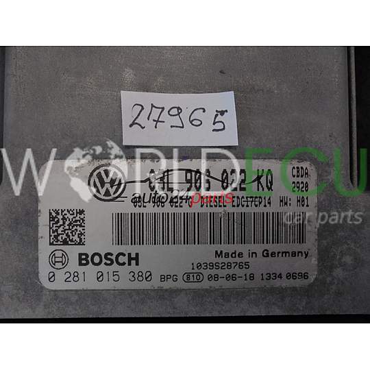 Centralina motore VOLKSWAGEN 0281015380 03L906022KQ EDC17CP14