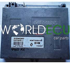 CALCULATEUR MOTEUR RENAULT CLIO 1.2 S101729102D, S101729102 D, 7700858257, HOM7700854160, HOM 7700854160
