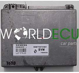 CALCULATEUR MOTEUR RENAULT 19 BENDIX S100813101J, S100813101 J, HOM 7700731801, 7700864505, BVM