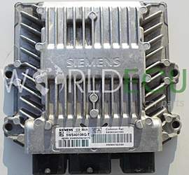 Centralina motore CITROEN PEUGEOT SIEMENS 5WS40106G-T, 5WS40106GT, SW 9653647880, HW 9647423380, SID801A