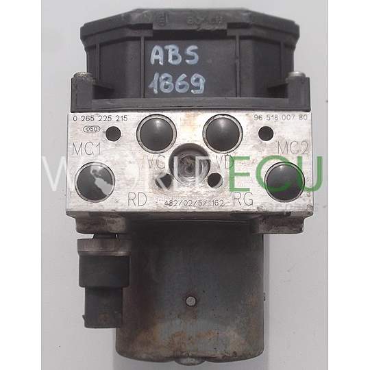 Bloc ABS Pour Peugeot 307 CC 2.0L Essence - Référence 9651800780 - Occasion Bon état Fonctionnel