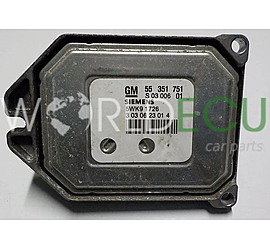 MOTORSTEUERGERÄT ECU STEUERGERAT OPEL ASTRA ZAFIRA 1.8 Z18XE SIEMENS 5WK91726, 5WK9 1726, 55351751, 55 351 751