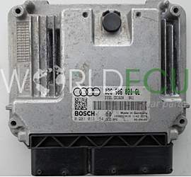 ECU ENGINE CONTROLLER AUDI A3 2.0 TDI 03G906021GL, 03G 906 021 GL, BOSCH 0281013154, 0281 013 154, DIESEL EDC16U34 8411, 1039S13418