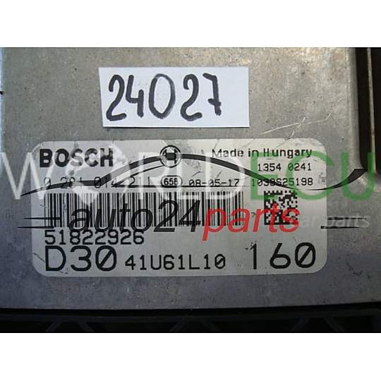 ECU Engine control unit FIAT DUCATO 3.0 JTD BOSCH 0281014211 51822926