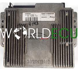CALCULATEUR MOTEUR RENAULT MEGANE 2.0 S103717102C, S103717102 C, HOM7700868306, HOM 7700868306, 7700101922