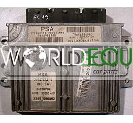 CENTRALINA MOTORE CITROEN SAXO PEUGEOT 21647434-9 / 9646988980 / 9646184980 / S2000-21 / 84820V02