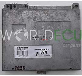 Centralina motore RENAULT 19 1.8, S101714101C, HOM7700742851, HOM 7700742851, 7700862150, BVM