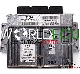 ECU ENGINE CONTROLLER CITROEN XARA 1.4, 21646098-6, 216460986, S2000-29, 96 431 345 80, 9643134580, 96 384 847 80-06