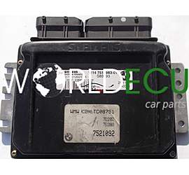 ECU ENGINE CONTROLLER MINI ONE COOPER 1.6 SIEMENS S118012001 K, S118012001K, 1214 7513983-01, 1214751398301
