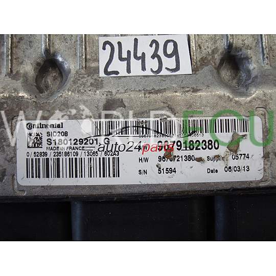 Centralina motore CITROEN PEUGEOT CONTINENTAL S180129201 G, S180129201G, 9679182380