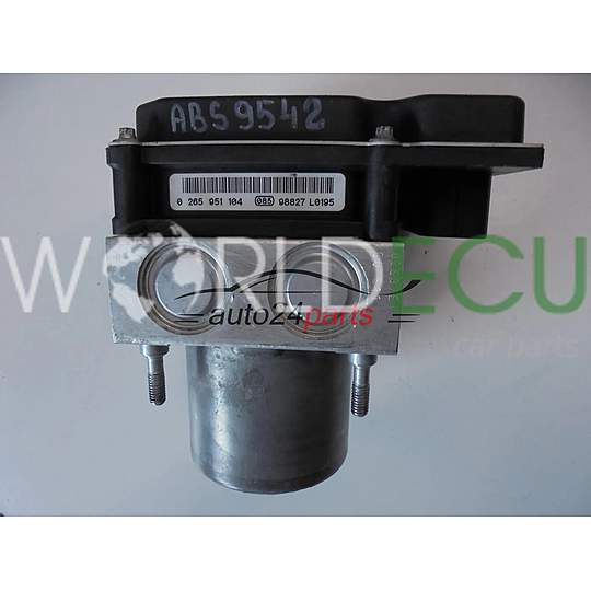 ABS PUMPE BLOCK HYDRAULIKPUMPE STEUERGERÄT CITROEN 0265230454 9665106880 0265951104