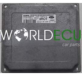 ECU ENGINE CONTROLLER FORD FIESTA FUSION 1.4 SIEMENS S118107002 J, S118107002J, 2S6A-12A650-SF, 2S6A12A650SF, 4ROT, SIM 22