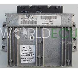 Centralina motore CITROEN 1.4 Sagem 21585352-5 A, 215853525A, PSA 96 587 390 80, 9658739080, 9649433980