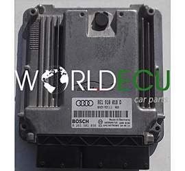 ECU ENGINE CONTROLLER AUDI A4 S4 2.0 BOSCH 0 261 S01 036, 0261S01036, 8E1 910 018 D, 8E1910018D