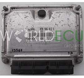 CENTRALINA MOTORE VW VOLKSWAGEN GOLF BORA 1.9 TDI 038906012K, BOSCH 0281010111