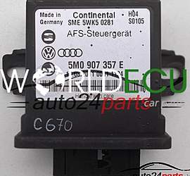 LIGHT CONTROL MODULE AUDI SEAT VW XENON SME 5WK5 0281, 5WK50281, 5M0 907 357 E, 5M0907357E
