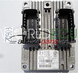 БЛОК УПРАВЛЕНИЯ ДВИГАТЕЛЕМ FIAT PANDA 1.2 IAW 5SF8.E7, IAW5SF8E7, 51937624