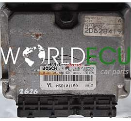 ECU ENGINE CONTROLLER ROVER 25 45 MG ZR 2.0 BOSCH 0281001956, 0 281 001 956, YL MSB101150