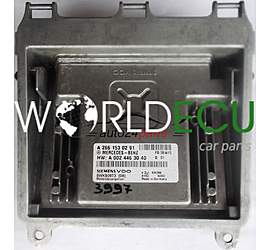 ECU ENGINE CONTROLLER MERCEDES A2661530291, A 266 153 02 91, 2661530291, A0024463040, A 002 446 30 40, 0024463040, SIEMENS SIM266 5WK90973
