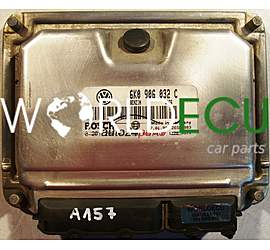 CENTRALINA DO MOTORE SEAT LEON 1.6 6K0 906 032 C, 6K0906032C, BOSCH 0 261 206 031, 0261206031, 26SA5883