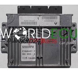 ECU CENTRALITA DE MOTOR RENAULT LAGUNA 1.8 SAGEM 21646437-7, 216464377, 8200158443, 8200045893