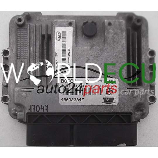 ECU CENTRALITA DE MOTOR LDV MAXUS VAN 2.5 CRD BOSCH 0 281 013 348, 0281013348, 43002034F