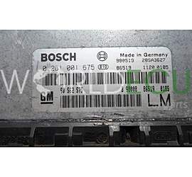 CENTRALINA MOTORE OPEL ASTRA VECTRA ZAFIRA 2.0 DTL DTH X20DTL X20DTH 90562575 LM, 90 562 575 LM, BOSCH 0281001675 , 0 281 001 675, 90543923, 90 543 923, 6237696, 62 37 696