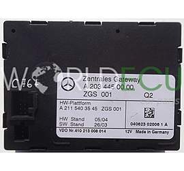  Centralina  MERCEDES W203 A 203 445 00 00, A2034450000, A 211 540 35 45, A2115403545, 410 213 008 014, 410213008014