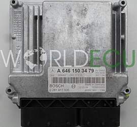 ECU ENGINE CONTROLLER MERCEDES W203 220 2.2 CDI A6461503479, 6461503479, A 646 150 34 79 BOSCH 0281011936, 0 281 011 936