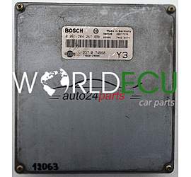 ECU ENGINE CONTROLLER NISSAN MICRA 1.3 BOSCH 0 261 204 247, 0261204247, 23710-74B60, 2371074B60, 74B60-24800, 74B6024800 Y3
