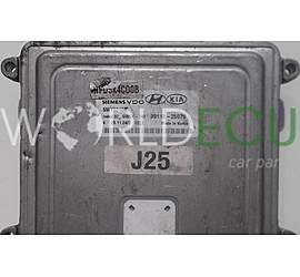 ECU ENGINE CONTROLLER HYUNDAI SONATA 2.4 SIEMENS 5WY5210B SIM2K-140 39110-25070, 3911025070