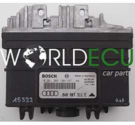 ECU ENGINE CONTROLLER AUDI BOSCH 0 261 203 196/197, 0261203196, 0261203197, 8A0 907 311 E, 8A0907311E