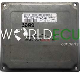 ECU ENGINE CONTROLLER FORD FIESTA 1.3 SIEMENS SIM210 6CAD S120977314 D 6S61-12A650-JD, 6S6112A650JD