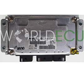 ECU ENGINE CONTROLLER CITROEN C3 1.6 BOSCH 0 261 207 858, 0261207858, 96 478 179 80, 9647817980, ME7.4.4 55