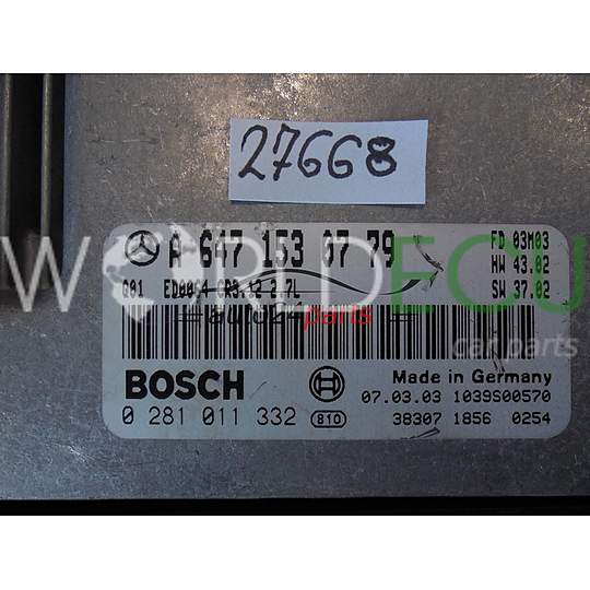Centralina motore MERCEDES BENZ 0281011332 A6471530779 CR3.12