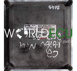 CENTRALINA CALCOLATORE SCATOLA DEL CAMBIO  CITROEN C2 1.6 SIEMENS SIM 82 S120215001E, S120215001 E, 120215001, SW9654812980, 9654812980, HW9640922780, 9640922780